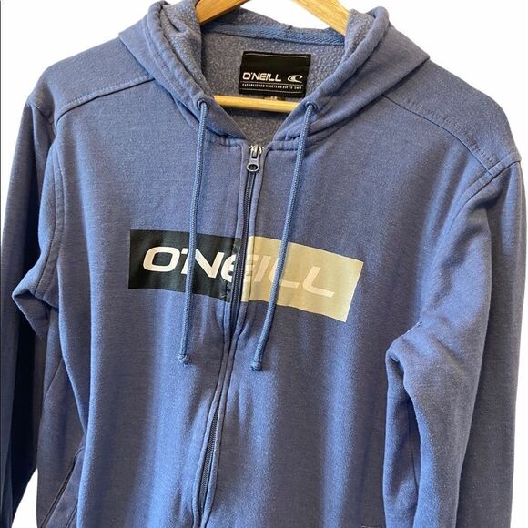 ONEILL Graphic Zip Up Hoodie with Pockets S - Picture 2 of 10